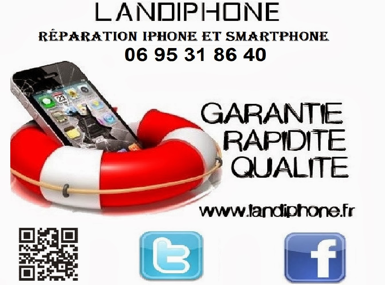 photo de la boutique de Landiphone réparation iphone smartphone landes