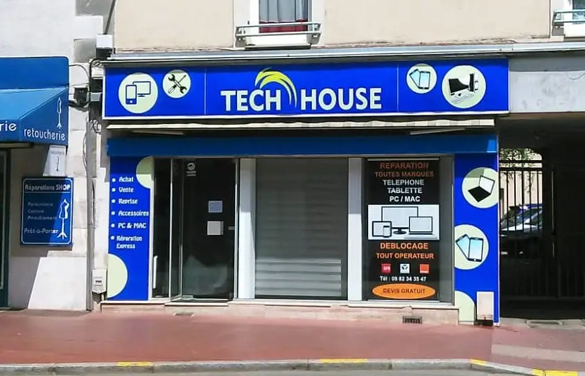 photo de la boutique de Tech House Limoges (Réparation de téléphone, tablette, ordinateur )