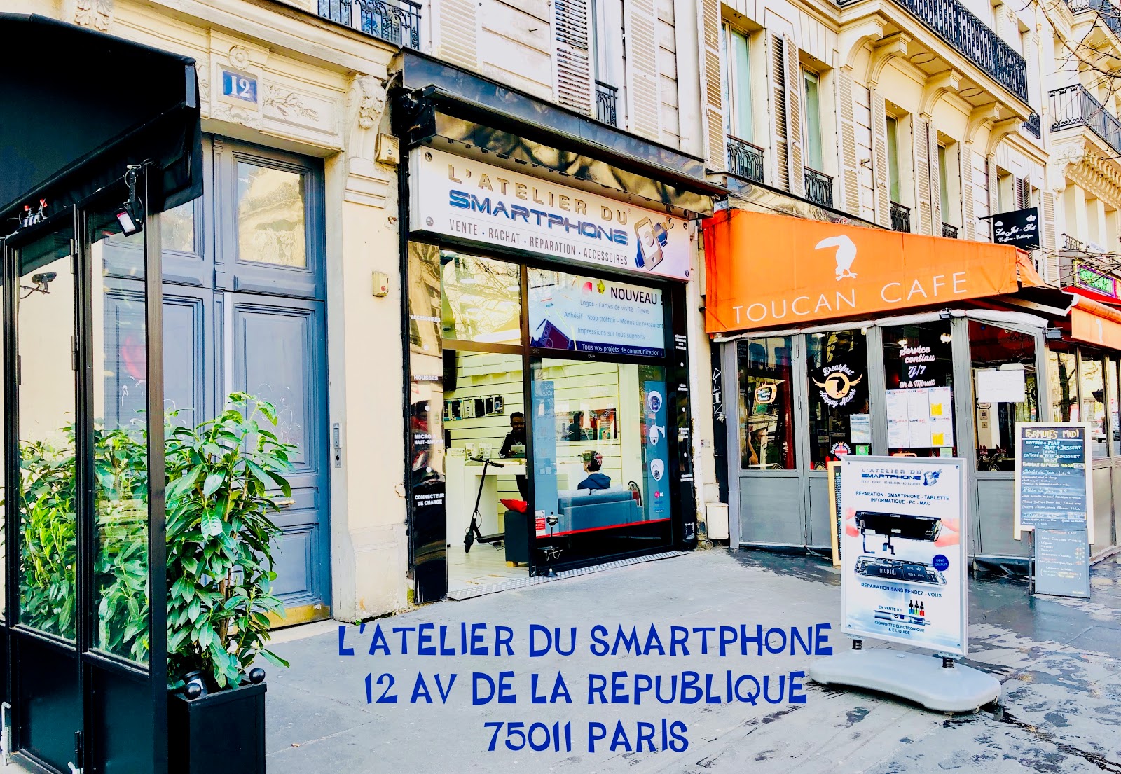 photo de la boutique de Réparation iPhone Paris l’atelier du smartphone