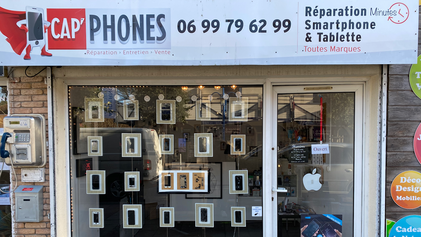 photo de la boutique de Cap'phones réparation téléphones Andernos Ares Lege-cap-ferret