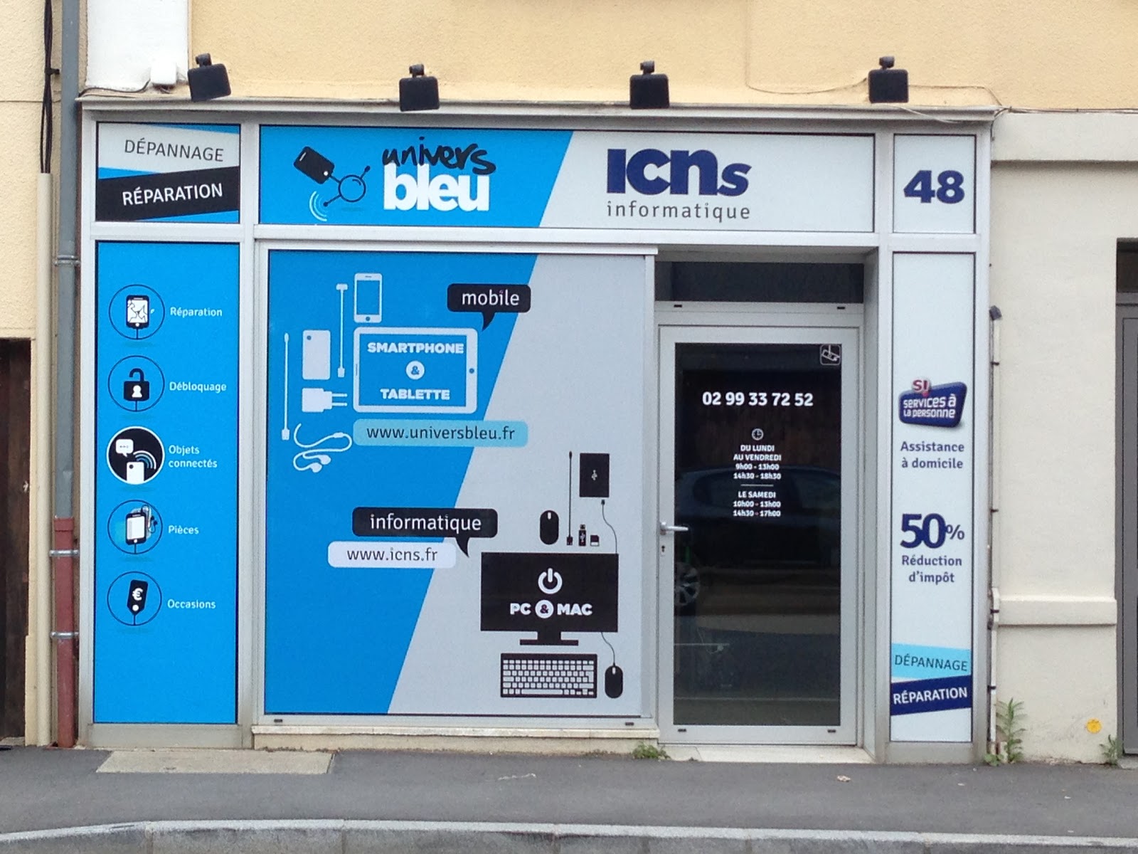 photo de la boutique de ICNs Informatique - Univers Bleu Répare ton mobile