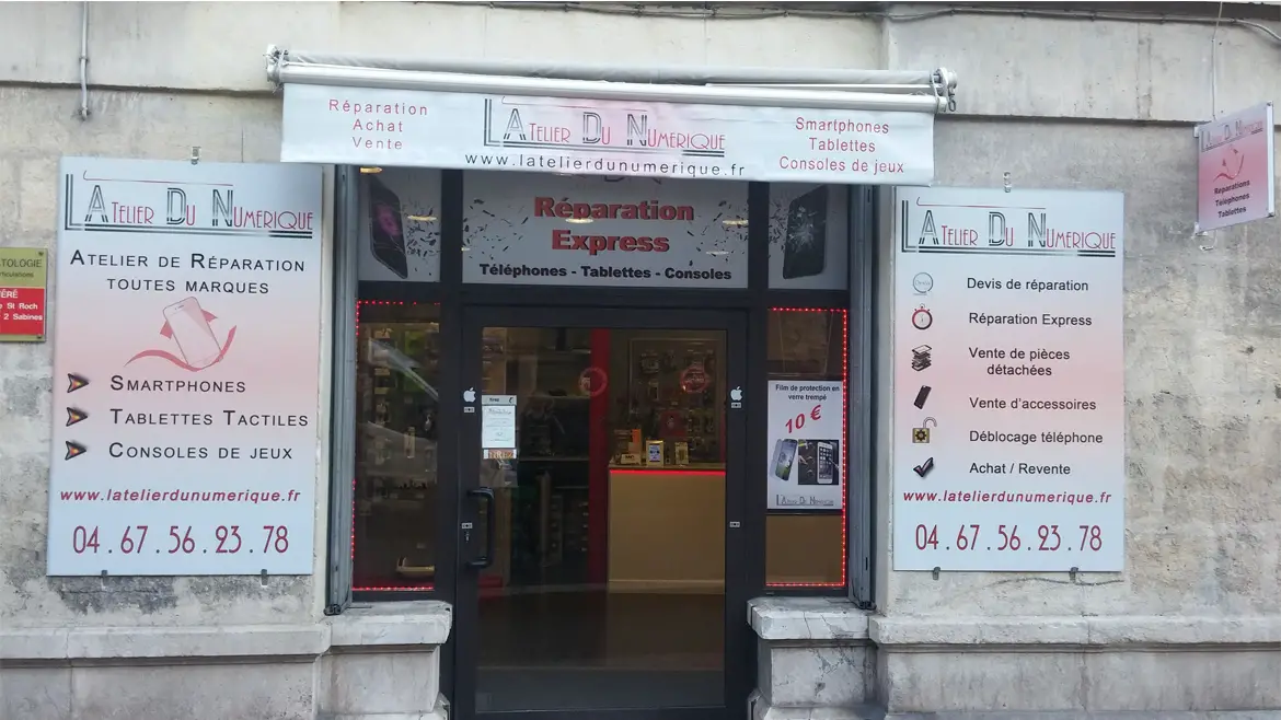 photo de la boutique de L'Atelier du Numérique : Réparation Téléphone Portable Montpellier