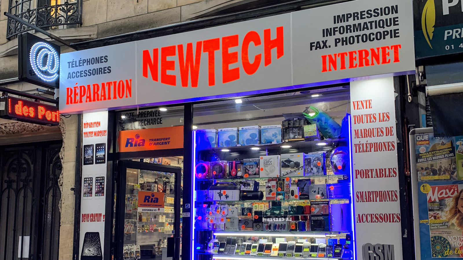 photo de la boutique de NEWTECH | Réparation de téléphone Paris 20