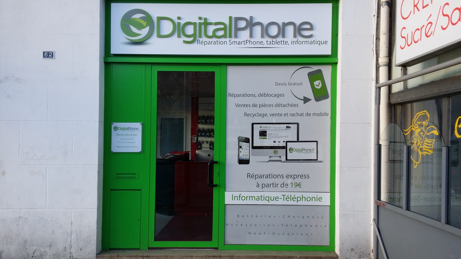 photo de la boutique de DigitalPhone : Réparation Ecran iPhone, iPad, iPod, Mac, samsung, nokia, LG, Sony, HTC, console de jeux à Caen