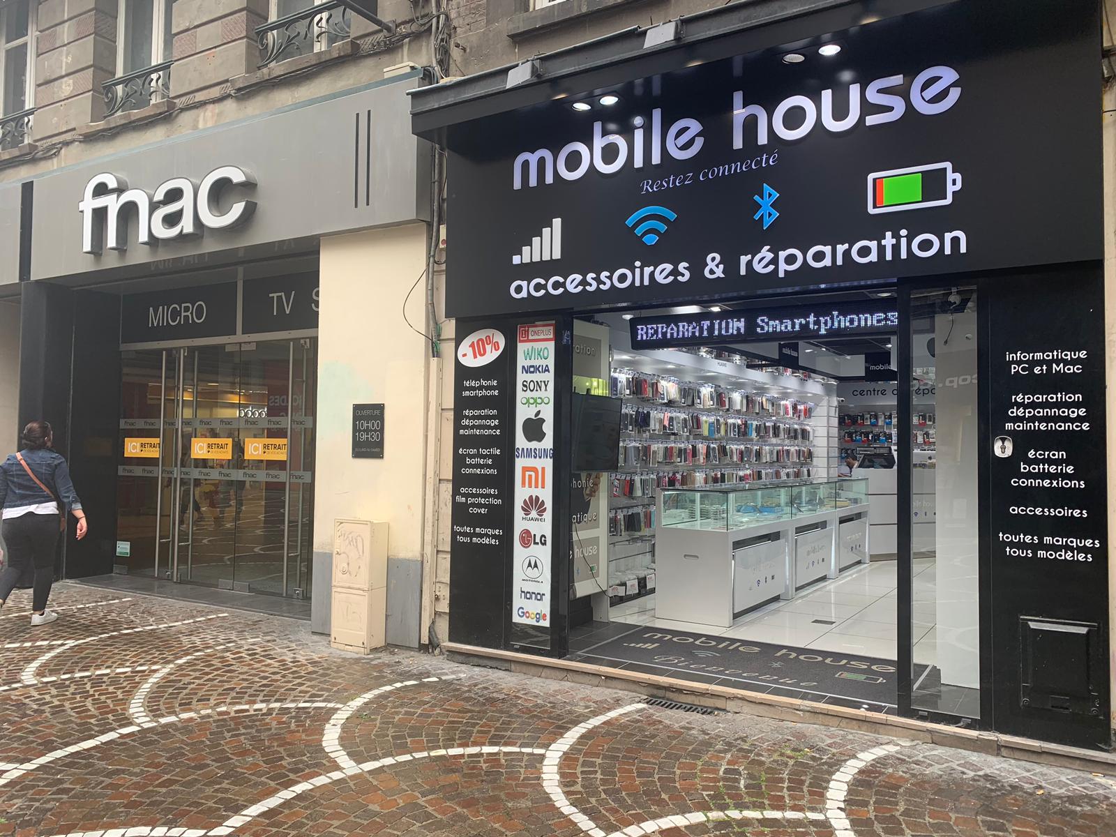 photo de la boutique de Mobile House Lille Réparation téléphones