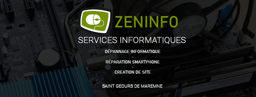 photo de la boutique de Zeninfo specialiste en informatique et réparation de smartphone